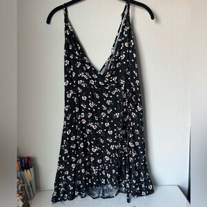Tilly's Black Floral Mini Dress